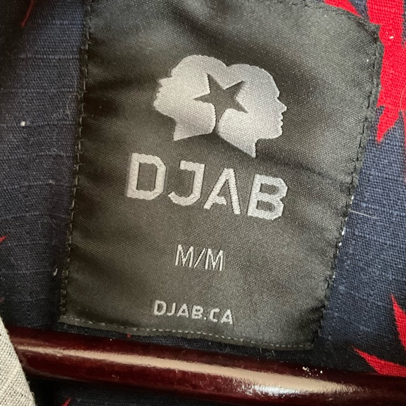 DJAB Simons 420 Leaf Pattern Cotton Ripstop Button Down Shirt - Picture 3 of 6